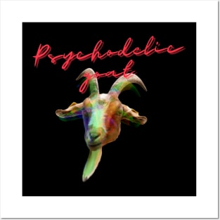 Psychodelic goat Posters and Art